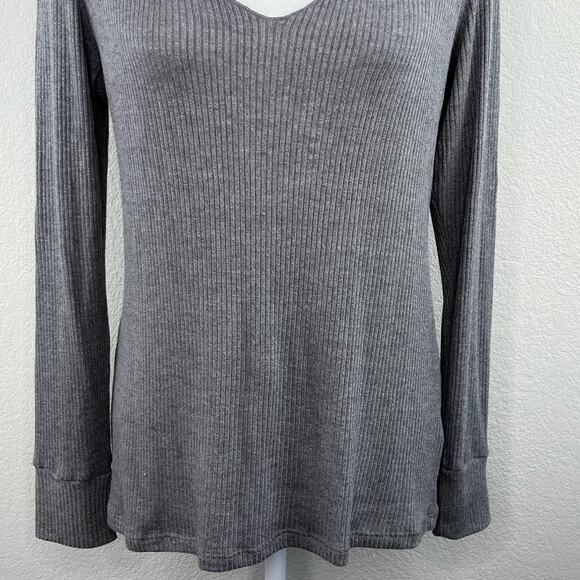 Revolve LNA Detached Turtleneck Long Sleeve Lightweight Sweater Top Gray Large - Picture 7 of 16